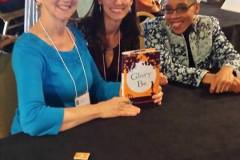 SCBW FL with Andrea Davis Pinkney and Augusta Scattergood celebrating her MG Novel, GLORY BE.