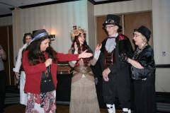 Steampunk Ball at SCBWI  FL 2013 with Lois Duncan, her husband, and RA Linda Rodriguez Bernfeld